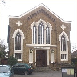 The church building, completed 1843